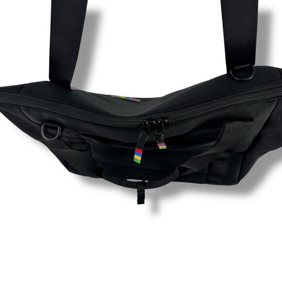 Official eBay Branded Neoprene Type Black Tote Bag Black Logo Striped Strap - Picture 4 of 5